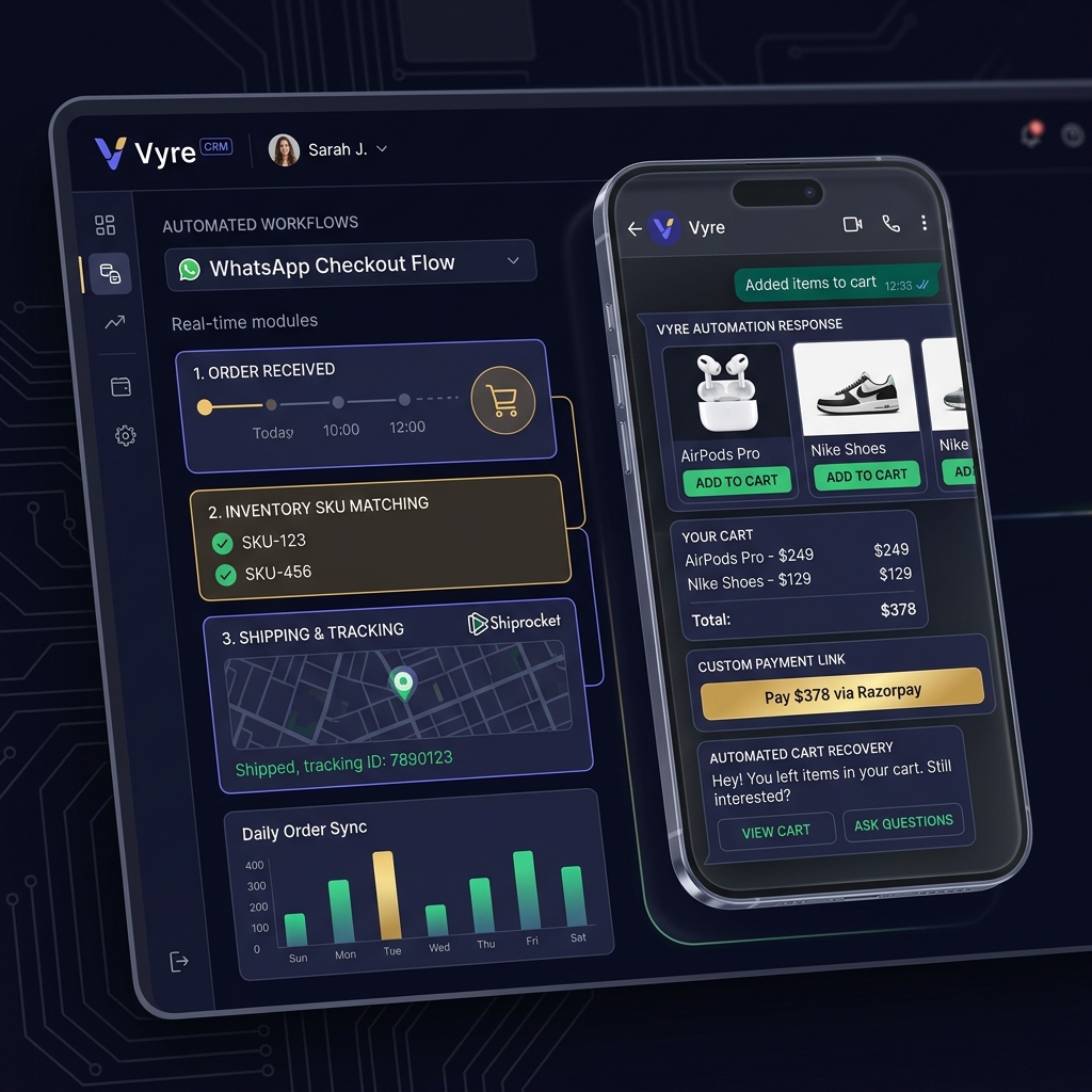 Automated WhatsApp E-Commerce & Conversational Checkout Platform